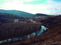 Curso del río Duero hacia la localidad de Garray
