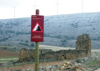 Indicaciones en Camino Natural próximas a La Pica