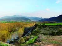 Vistas del Ebro y la sierra de Toloño desde Ircio