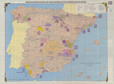 En España se crea en 1970 el Instituto Español de Denominaciones de Origen para reglamentar todo lo relativo a vides y vinos. Mapa de zonas de producción de los vinos españoles con denominación de origen en 1984