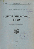 Bulletin de l'OIV. — Paris : Office International de la Vigne et du Vin, 1928-