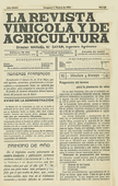 La revista vinícola y de agricultura. -- Zaragoza : R.V.A., 1883-