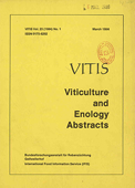 Vitis : vitículture and enology abstracts / International Food Information Service. — Frankfurt am Main : International Food Information Service, 1984-