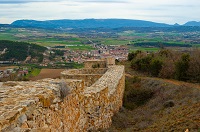 Panorámica de Trespaderne desde el castillo de Tedeja
