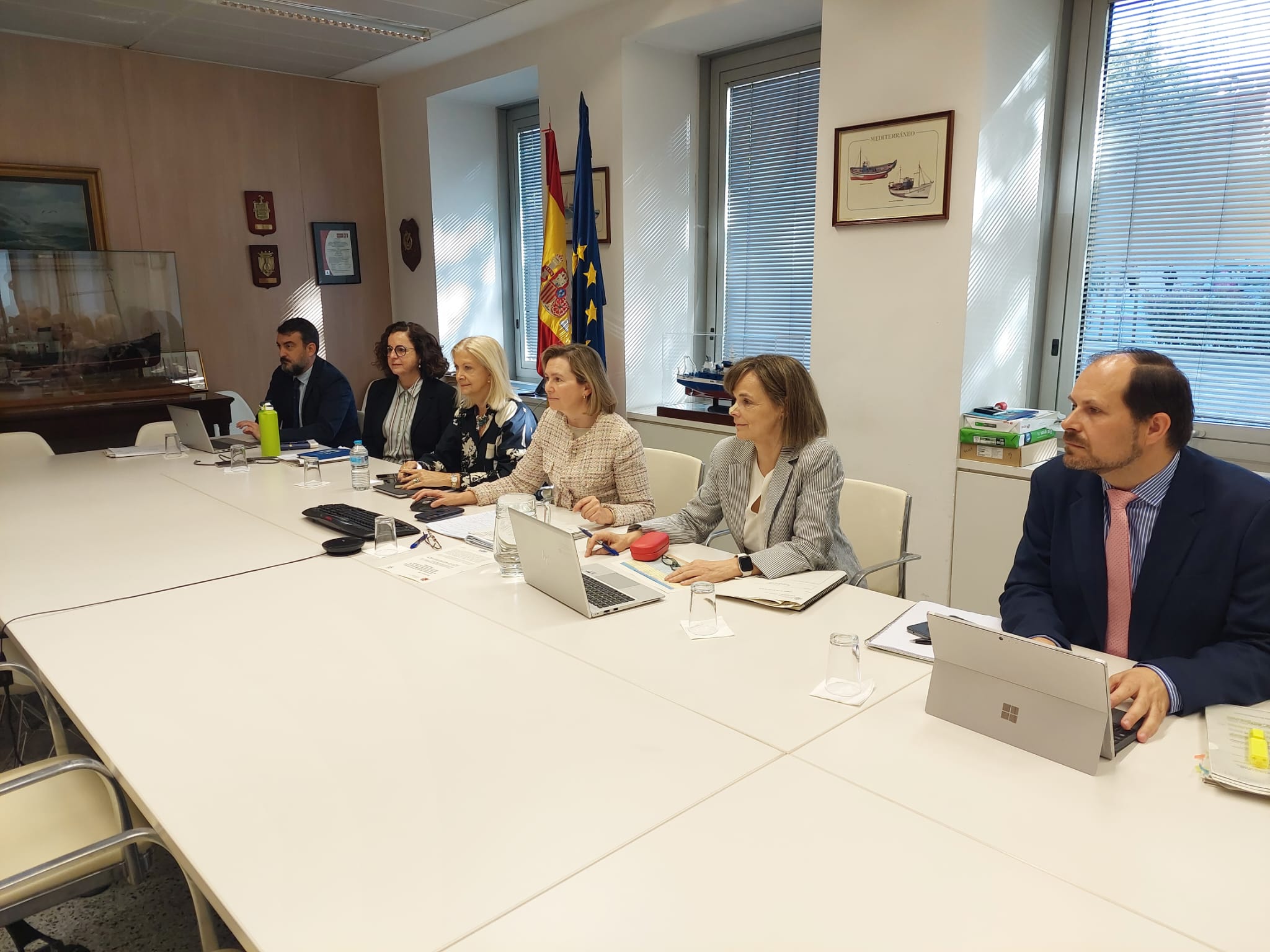 Hoy, durante una reunión por videoconferencia   