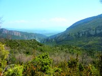Panorámica de la sierra de Pancorbo hacia las llanuras de Burgos