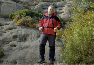 Paco Nadal en el Camino Natural de la Hoya de Huesca
