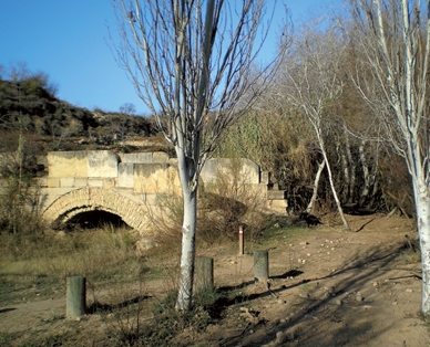 El puente sobre el viejo cauce del río Martín