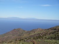 La isla de La Palma  aparece frecuentemente envuelta en brumas